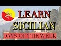 Learn Sicilian: Days of The Week