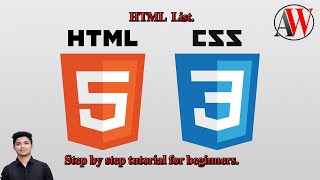 HTML & CSS Step by Step Bangla Tutorial#21 Use List #activeworldacademy #htmllist #list #ul #ol