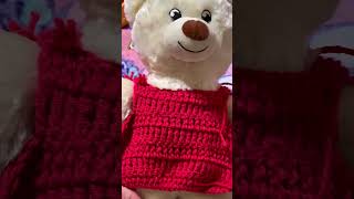 Crochet nini sweater for my build-a-bear
