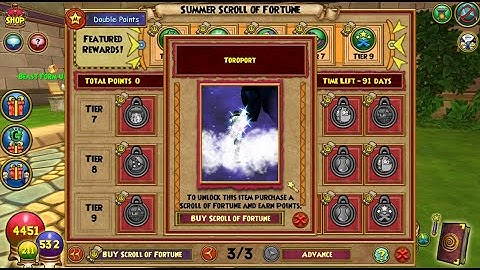 New Scroll of Fortune Summer 2023 - Wizard101