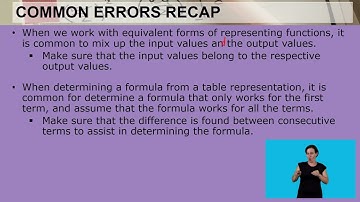 Maths Grade 8   Function & relationships Equivalent forms Video 2 Segment 3