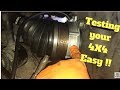 DIY How to test 4WD vacuum actuator