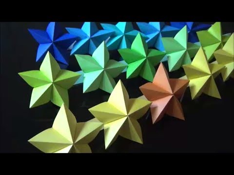 折り紙 七夕飾り スターの作り方 Diy Origami How To Make Tanabata Decorating Star Youtube