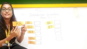 Introduction to Numbers from 81 to 90 | Maths | Little Bees International Play School