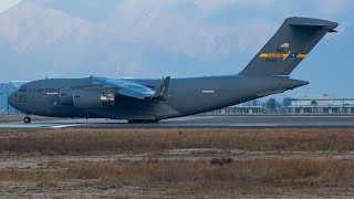 PLANESPOTTING AT SCEL ON A FROZEN MORNING. ALL TO CATCH A US AIR FORCE GLOBEMASTER.