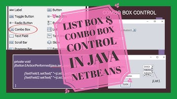 List & Combo Box Controls in Java Net Beans|Best Tips & Tricks|Easy To Understand|Score Full Marks