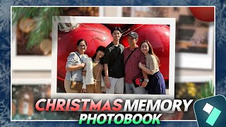 CHRISTMAS MEMORY PHOTOBOOK TUTORIAL | FILMORA 14 TUTORIAL screenshot 1