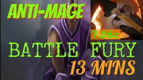 Dota 2 How to Jungle 7.06c - Anti-Mage 13 mins Battle Fury - Dire Guide