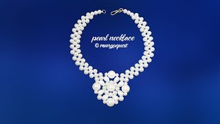 Pearl Necklace With Pendant Tutorial Fashion Jewellery DIY