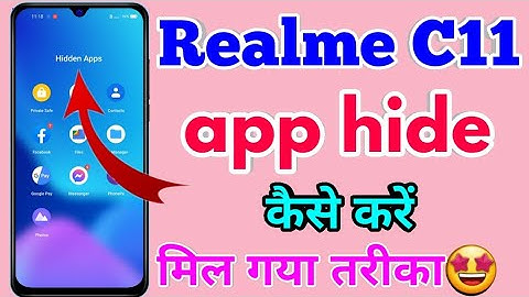 Realme c11 App Hide Kaise Kare | Realme c11 Hide Apps