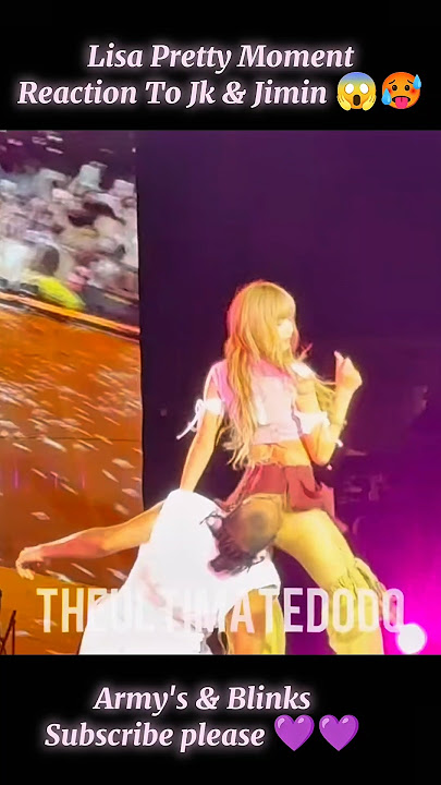 Lisa Pretty Moments Reaction To V & Jimin 🥵🥵 #shorts #bts #v #jimin #blackpink #lisa #jennie #jk