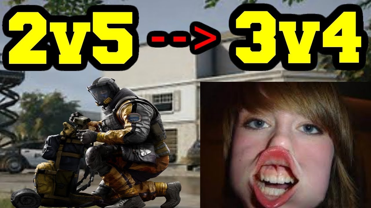 2v5 che si TRASFORMA in un 3v4 - Rainbow six siege - YouTube