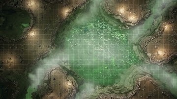 D&D | The Slimeways Part 4 Grid | Animated Battle Maps