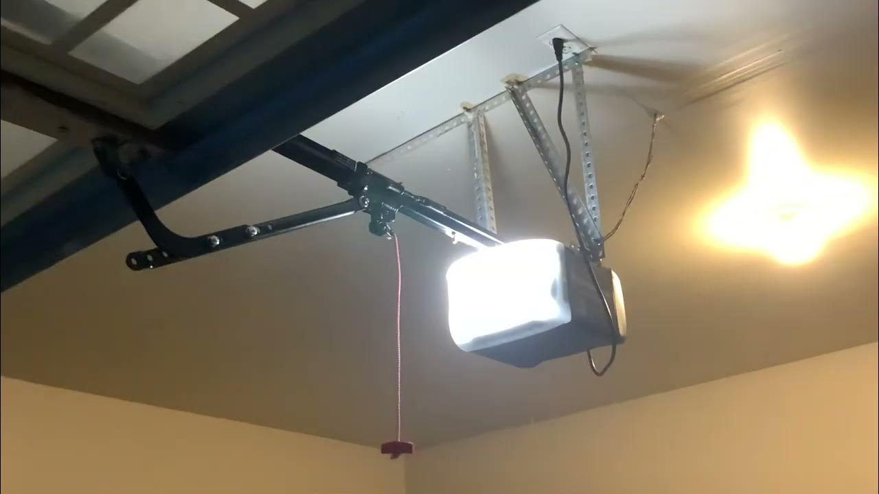 Close up of a Chamberlain B2211T opening and closing YouTube