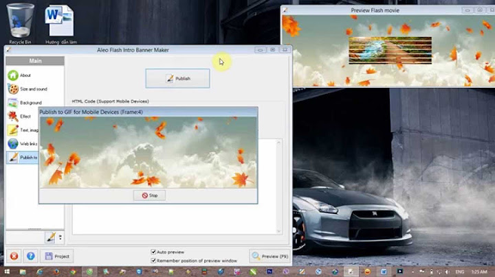 Hướng dẫn aleo flash intro banner maker