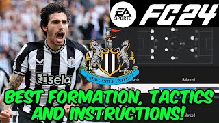 EA FC 24 - BEST NEWCASTLE UNITED Formation, Tactics and Instructions