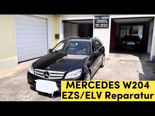 Mercedes W204 Zündschloss & Lenkradschloss ausbauen ,EZS ELV Ausbauen C  Klasse Lenkradverriegelung 