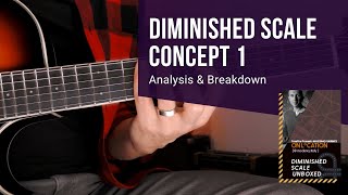 Diminished Scale Concept 1 Analysis amp Breakdown Guitar Lessons Massimo Varini