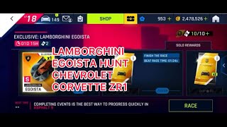 Lamborghini EGOISTA Hunt : CHEVROLET CORVETTE ZR1 3⭐️