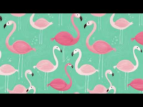 Flamingo Retro Art Style Patterns, a Pattern Graphic by karenfoleyphoto (Thumbnail 8 of 8)