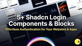 5+ Shadcn Login Blocks & Components for Better Authentication 🔐