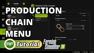 Production Chain Menu Guide Farming Simulator 25