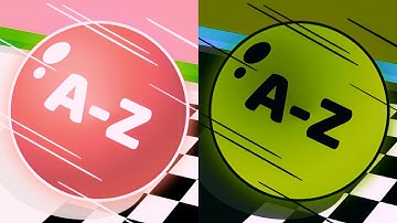 A to Z Run 🏀vs Reverse gameplay Ball Colour Run walkthrough , iOS Android New Update ( part : 2090 )