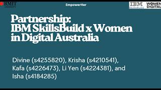 PITCH-IBM SkillsBuild X Women in Digital Australia. IPBP-Assessment 3a (BUSM2577)