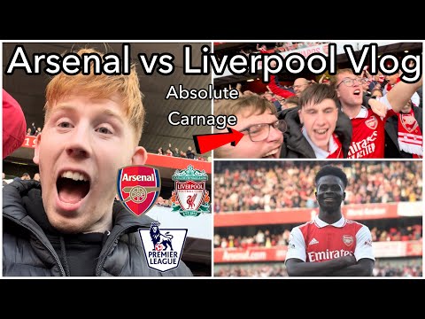 ABSOLUTE LIMBS AT THE EMIRATES AS SAKA SCORES 2 TO SINK LIVERPOOL!!  | Arsenal vs Liverpool Vlog