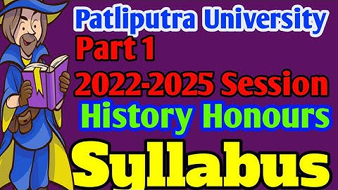 ppu part 1 इतिहास  honours syllabus|ppu part 1 history honours syll|ppu ba part 1 history syll 2022|