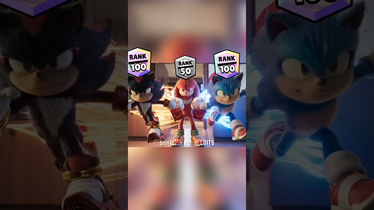 Brawl Stars Sonic Rank UP #brawlstars #sonic #shorts