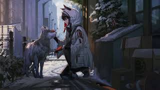Anime Girl With Dog In Winter Live Wallpaper screenshot 3
