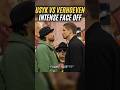 Usyk SIZES UP Verhoeven during first face off!