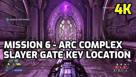 DOOM ETERNAL - ARC COMPLEX SLAYER GATE KEY LOCATION (4K/60FPS)