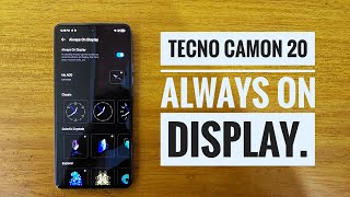 Tecno camon 20 always on display setup.