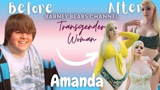 BOY TO GIRL TRANSFORMATION OF A SEXY  TRANS PLUS SIZE MODEL/ INFLUENCER   MS. AMANDA  FROM THE USA