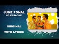 June ponal karaoke  tamil karaoke with lyrics  full song  highquality