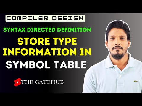 SDD to store type information in symbol table || SDT || Compiler Design
