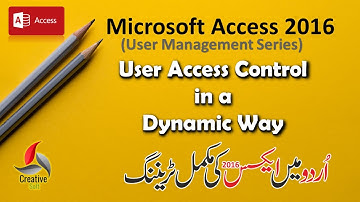 How to Manage User Access Control in a Dynamic Way  - in Urdu