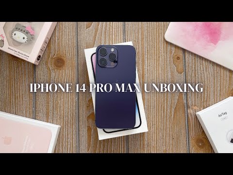 UNBOXING iPhone 14 Pro Max Deep Purple y funda de cuero 