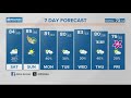 Few showers friday warm breezy weekend ahead  april 26 2024 whas11 noon weather