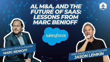 AI, M&A, and the Future of SaaS: Lessons from Marc Benioff, Salesforce CEO, Co-Founder and Chair
