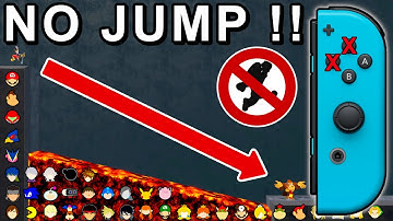 Who Can Fall To The Other Side WITHOUT Jumping ? - Super Smash Bros. Ultimate