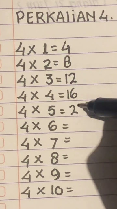 Perkalian 4 #fypシ #matematika #perkaliancepat #perkalian #matemática #berhitung