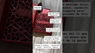 Rayhaan Crimson 🔥 Canela, vainilla y tabaco 👌 #Perfumes #Rayhaan #YramScents