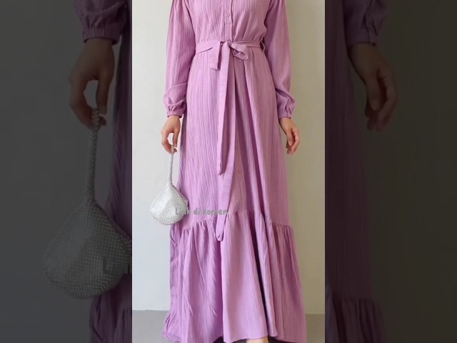 Gamis terbaru simple shopee /gamis kondangan class=