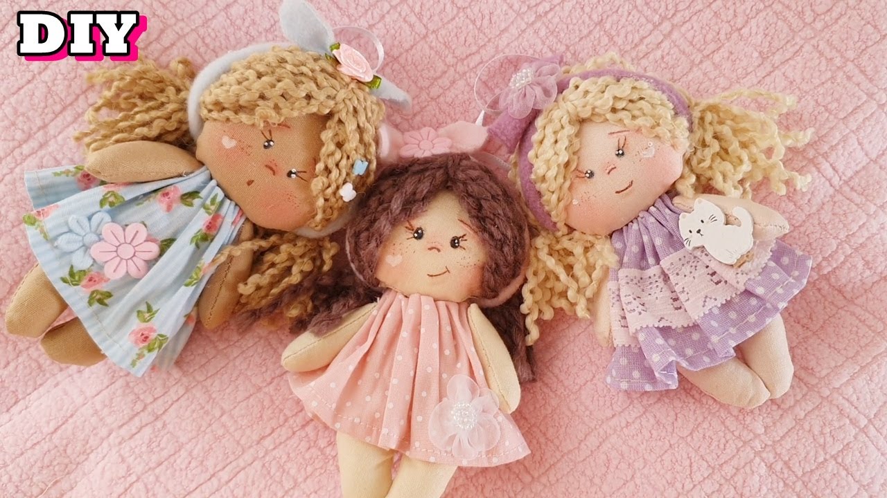 Receba Muitas Encomendas Com essa MINI BONECA de PANO FEITA A MAQUINA OU NA MÃO voce GANHA dinheiro