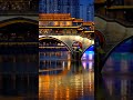 ANSHUN BRIDGE AT NIGHT IN SICHUAN, CHINA  #trending #travel #citytour