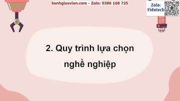 Giáo án PowerPoint Chủ đề 4: Lựa chọn nghề nghiệp trong... | GA điện tử Công nghệ 9 chân trời