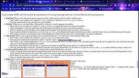 cs50w 2020 project 3 mail